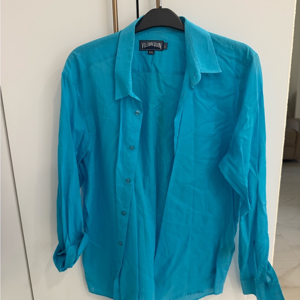 Vilebrequin Aqua Long Sleeve Shirt